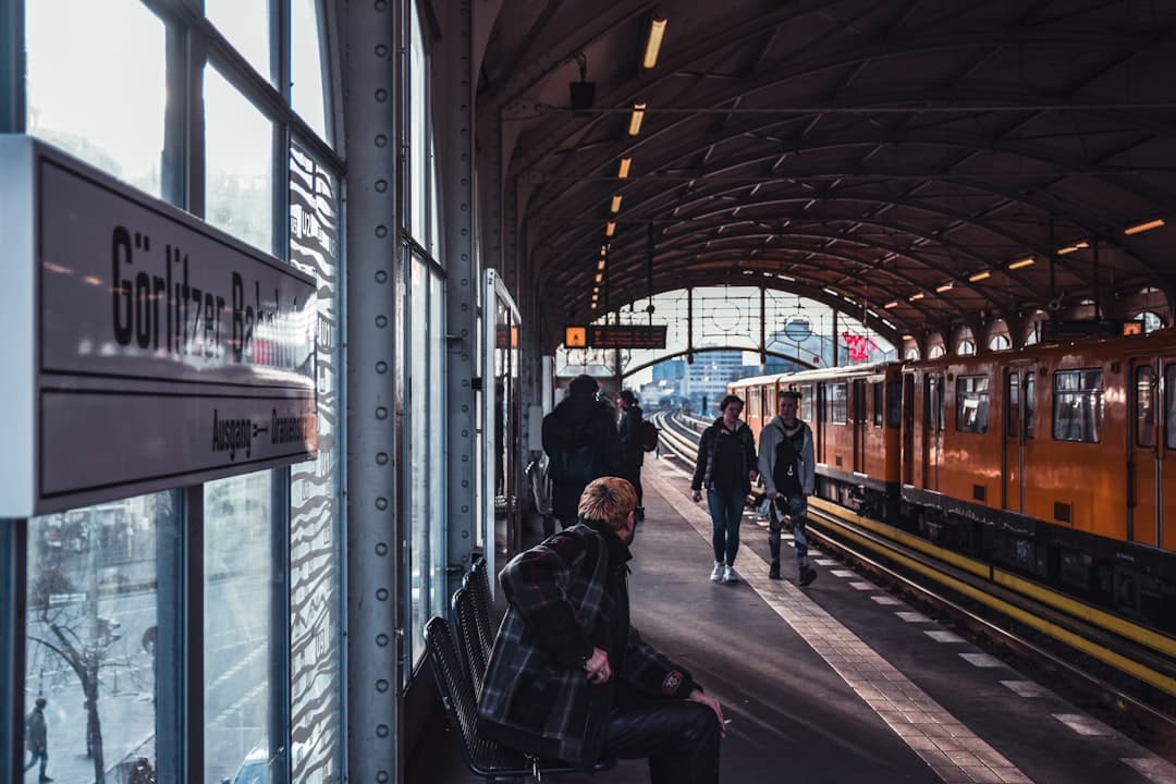 Train station passengers